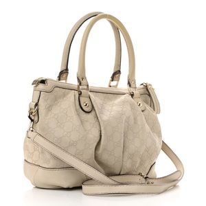 GUCCI Leather Guccissima Medium Sukey Tote with Crossbody Strap